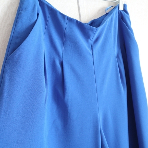 NWT Ted Baker Zettah Pleated Culotte Pants in Blue - Picture 6 of 16